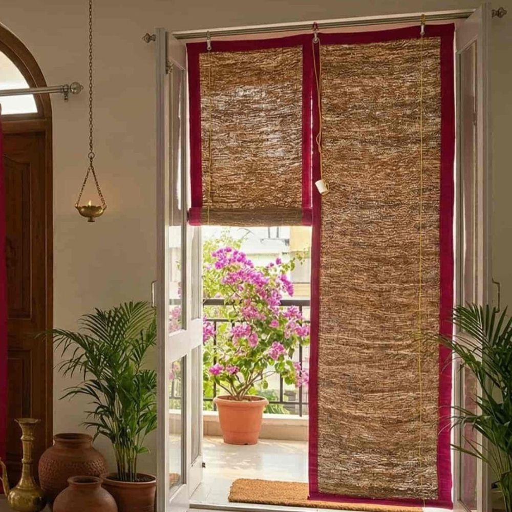 Vetiver Rolling Curtain